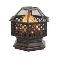 Foyer rustique avec tisonnier 62x54x56 cm XXL Acier