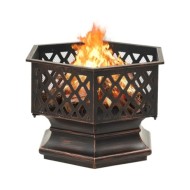 Foyer rustique avec tisonnier 62x54x56 cm XXL Acier