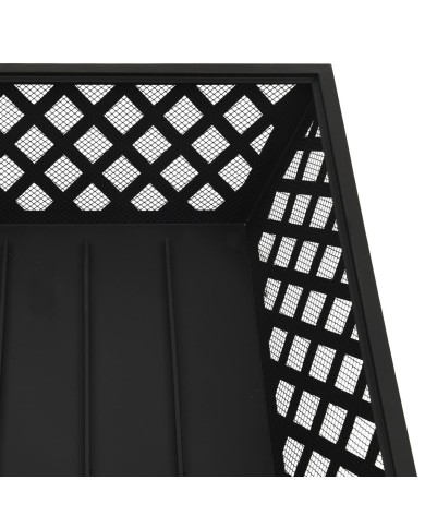 Foyer avec tisonnier 64 cm XXL Acier