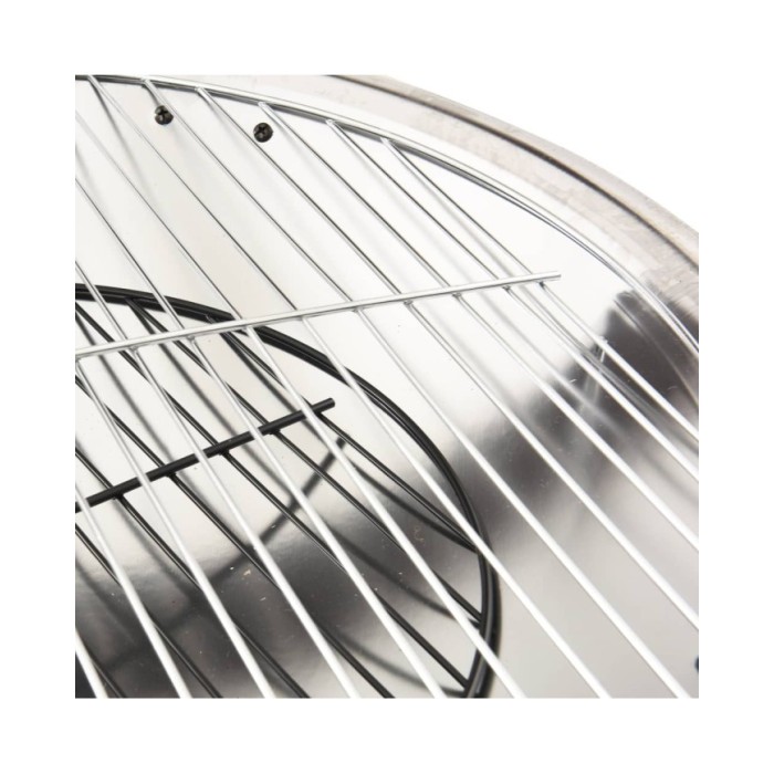 Foyer et barbecue avec tisonnier 2 en 1 56x56x49 cm Inox