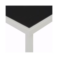 Table de jardin Noir 220x90x74,5 cm Acier