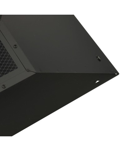 Foyer et barbecue avec tisonnier 2 en 1 46,5x46,5x37 cm Acier
