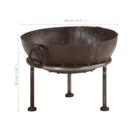 Foyer rustique Ø 40 cm Fer