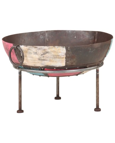 Foyer rustique coloré Ø 60 cm Fer