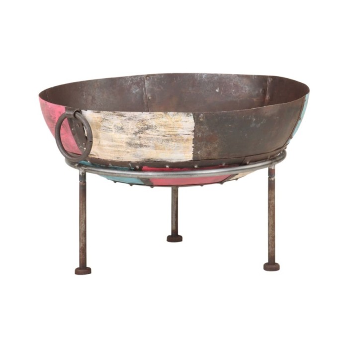 Foyer rustique coloré Ø 60 cm Fer