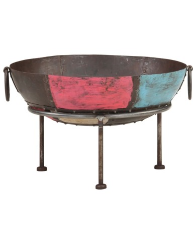 Foyer rustique coloré Ø 60 cm Fer