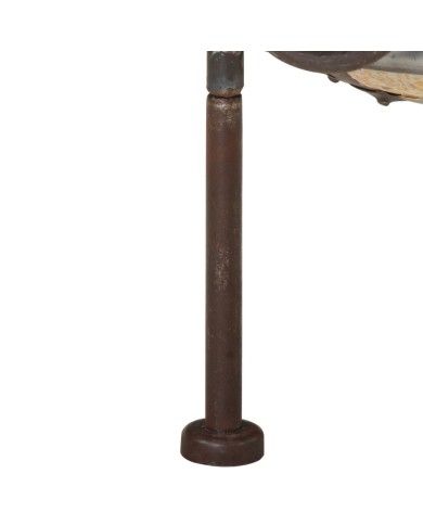 Foyer rustique coloré Ø 60 cm Fer