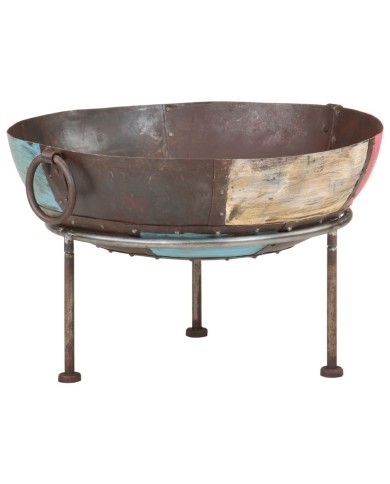 Foyer rustique coloré Ø 60 cm Fer