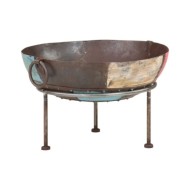 Foyer rustique coloré Ø 60 cm Fer