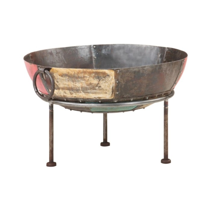 Foyer rustique coloré Ø 60 cm Fer