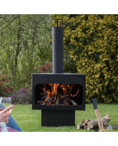 RedFire Cheminée Jersey XL Acier Noir 81076
