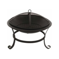 RedFire Bol à feu Atlanta Noir Acier 51 cm 85014