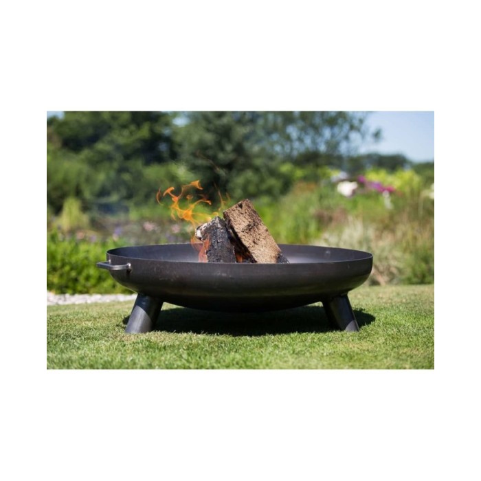 RedFire Bol à feu Salo Acier Noir 80 cm 81020
