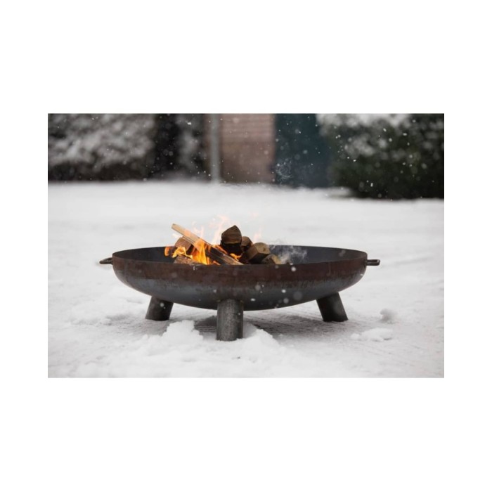 RedFire Bol à feu Salo Acier Noir 80 cm 81020