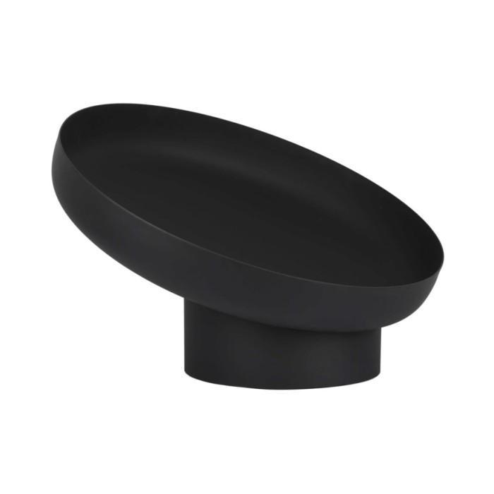 Esschert Design Vasque à feu inclinée Noir Acier FF402