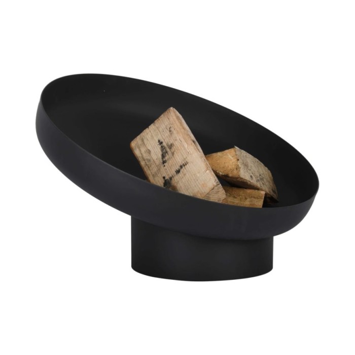 Esschert Design Vasque à feu inclinée Noir Acier FF402
