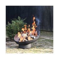Esschert Design Vasque à feu inclinée Noir Acier FF402