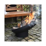Esschert Design Vasque à feu inclinée Noir Acier FF402