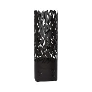 Esschert Design Baril à feu Flames Acier au carbone Noir FF408
