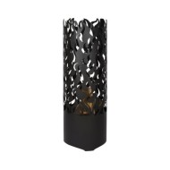 Esschert Design Baril à feu Flames Acier au carbone Noir FF408