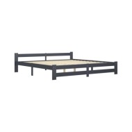 Ensemble de chaises longues pliables 3 pcs Résine tressée Gris