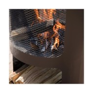 RedFire Foyer Buffalo 44 x 90 cm Acier Noir mat