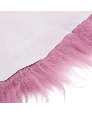 Peau de mouton islandaise Rose 70x110 cm