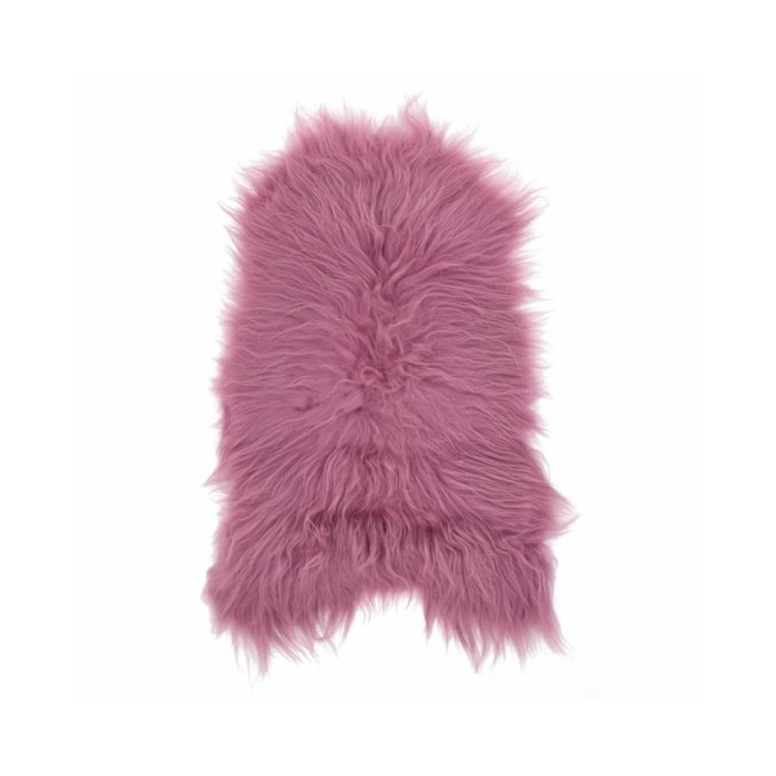 Peau de mouton islandaise Rose 70x110 cm