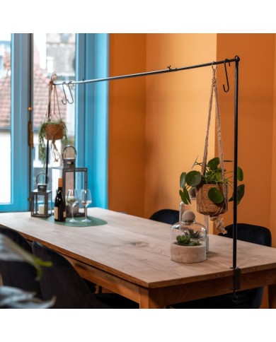 Esschert Design Tringle de table décorative avec pince Noir