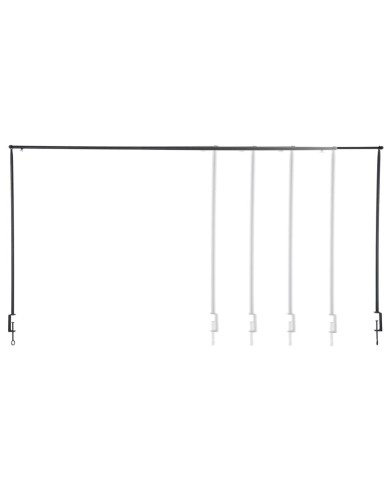 Esschert Design Tringle de table décorative avec pince Noir