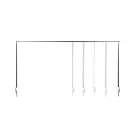 Esschert Design Tringle de table décorative avec pince Noir