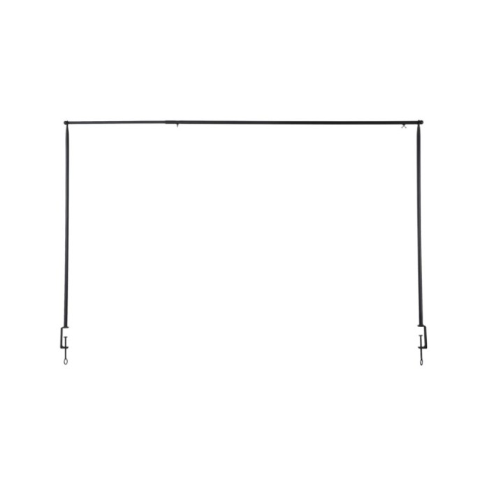 Esschert Design Tringle de table décorative avec pince Noir