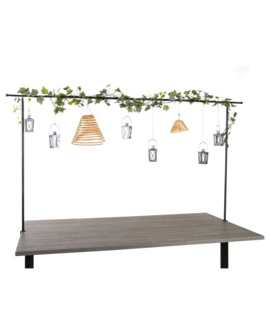 Esschert Design Tringle de table décorative avec pince Noir