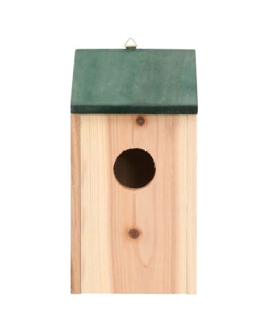 4 pcs Nichoirs Bois 12x12x22 cm 