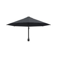 Parasol mural avec mât métallique 300 cm Anthracite