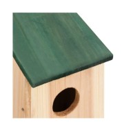 4 pcs Nichoirs Bois 12x12x22 cm 