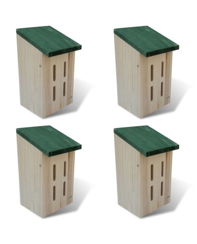 Set de 4 maisons pour paillons 14 x 15 x 22 cm