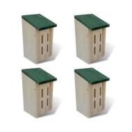 Set de 4 maisons pour paillons 14 x 15 x 22 cm