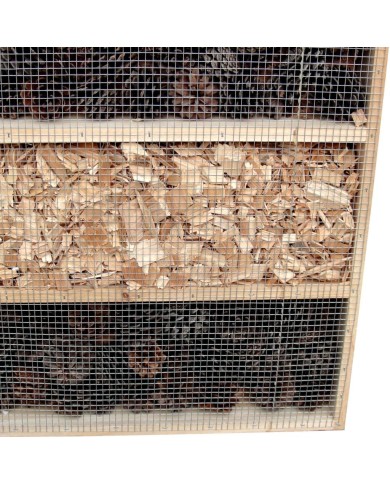 Hôtel à insectes XXL 45,5x15x99 cm 