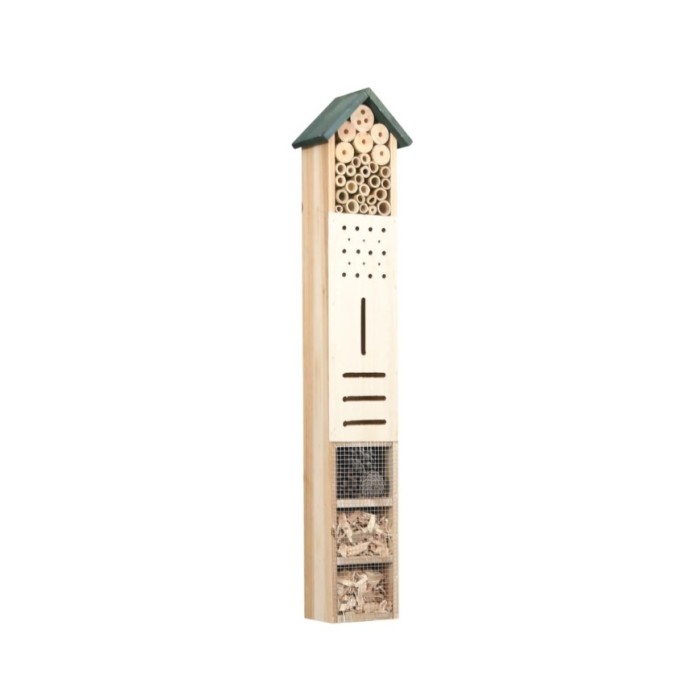 Hôtel à insectes 15x11x150 cm Bois de sapin