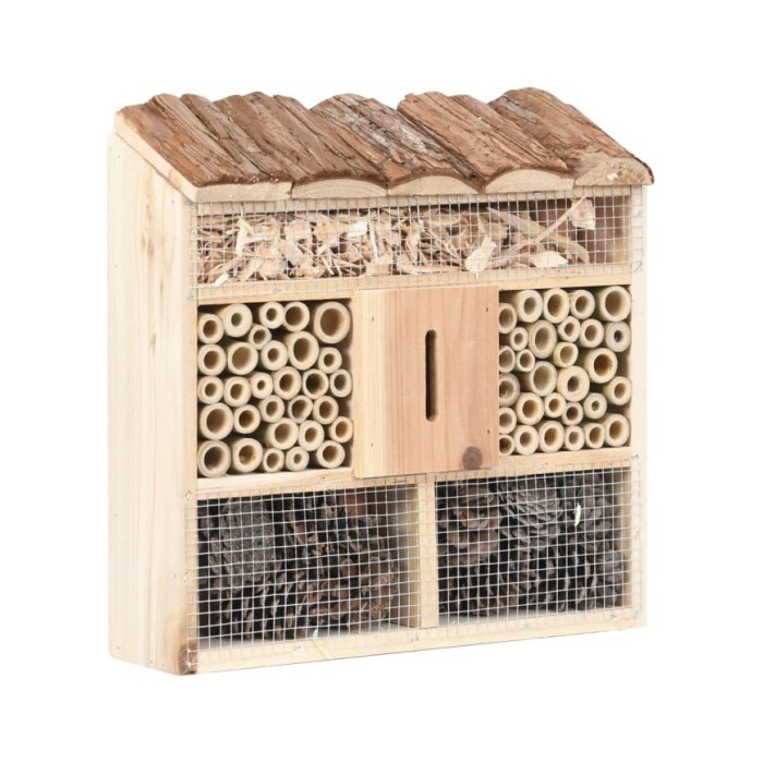 Hôtel à insectes 30x10x30 cm Bois de sapin