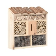 Hôtel à insectes 30x10x30 cm Bois de sapin