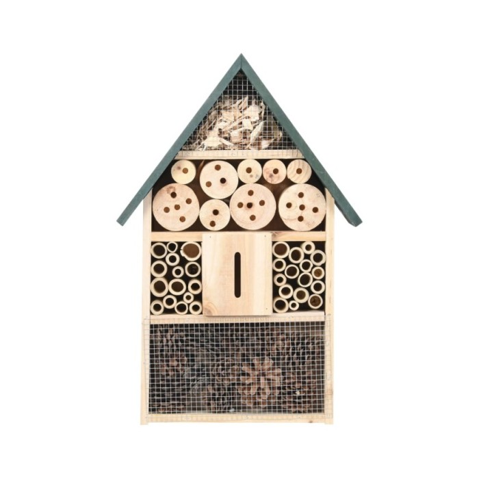 Hôtel à insectes 31x10x48 cm Bois de sapin