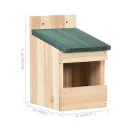 Nichoirs 4 pcs 12x16x20 cm Bois de sapin