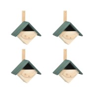 Nichoirs 4 pcs 24x16x30 cm Bois de sapin