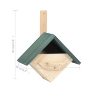 Nichoirs 4 pcs 24x16x30 cm Bois de sapin