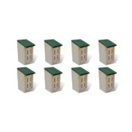 Maison pour papillons 8 pcs Bois 14 x 15 x 22 cm 