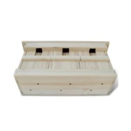Maisons pour moineau 2 pcs Bois 44 x 15,5 x 21,5 cm