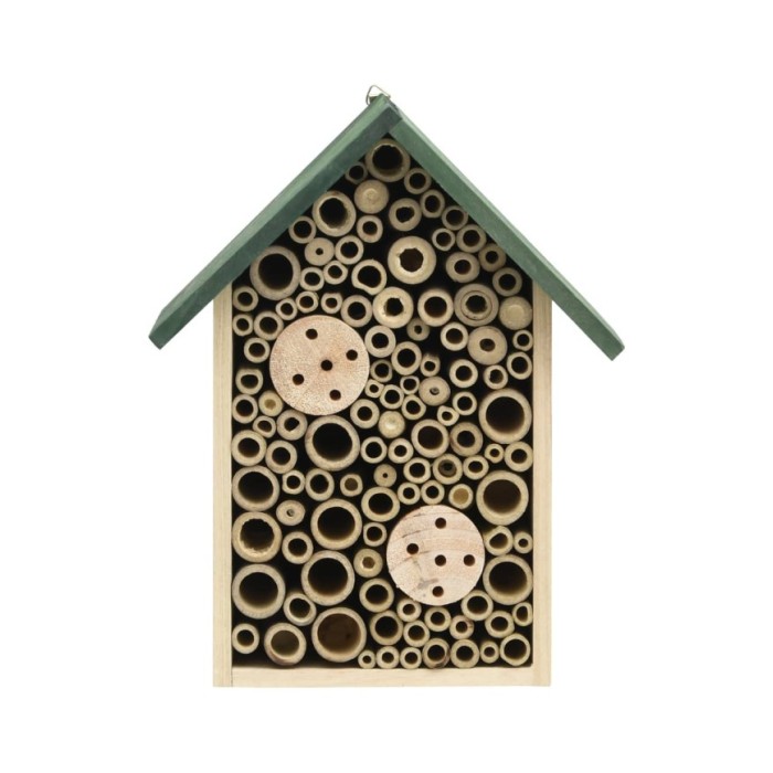 Hôtel à insectes 2 pcs 23x14x29 cm Bois de sapin massif