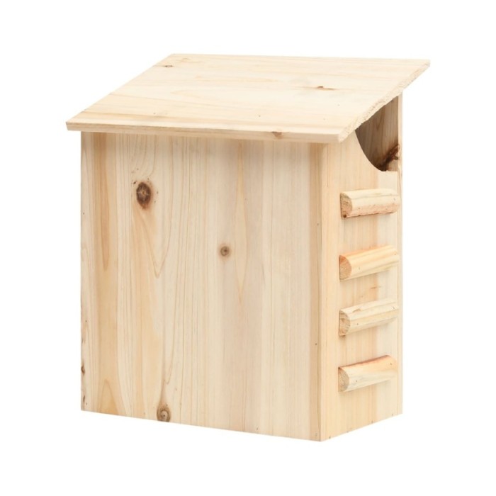 Maison pou chauve-souris Bois de sapin massif 30x20x38 cm